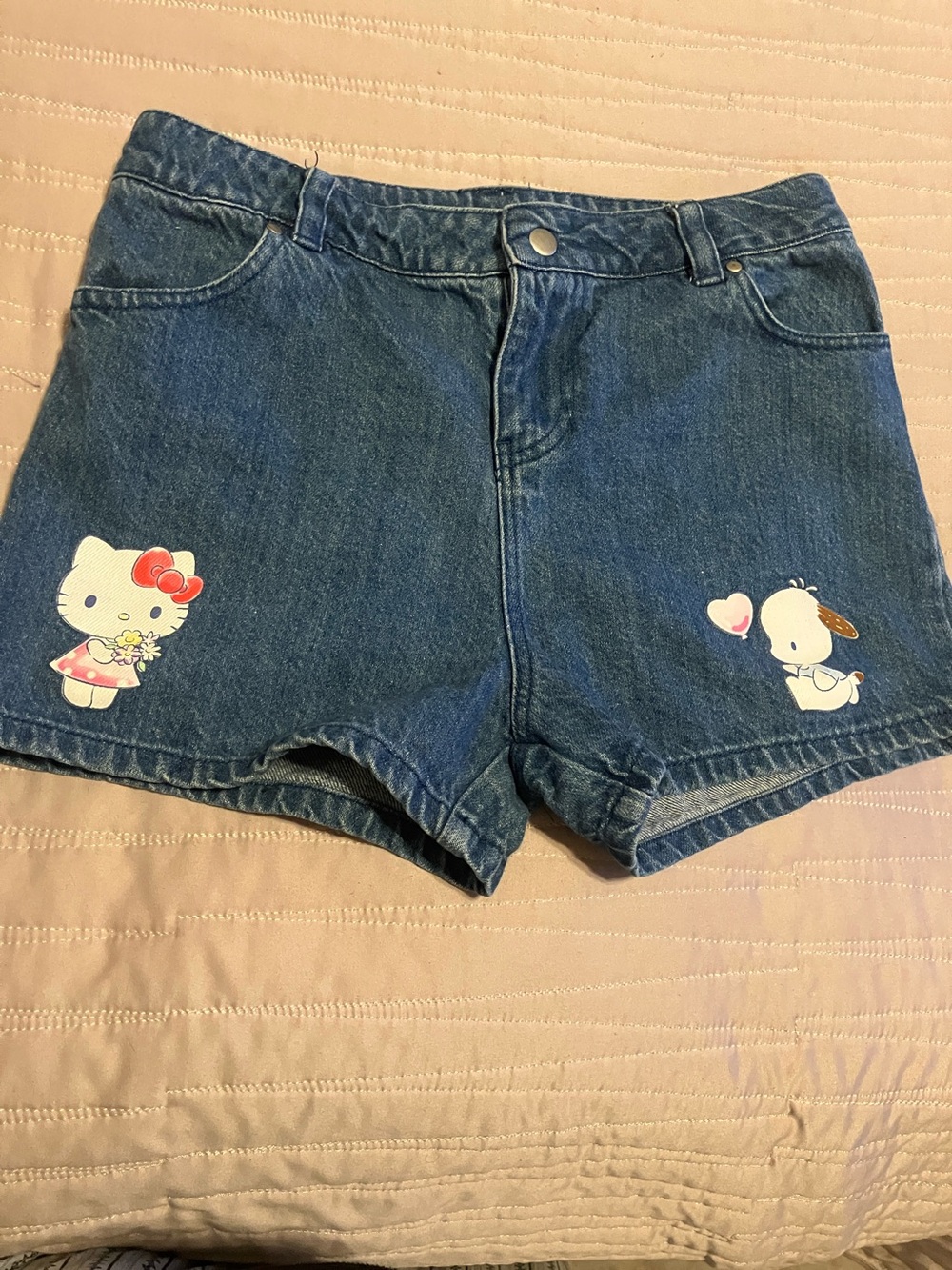 Hello Kitty and Friends Dark Blue Denim Shorts